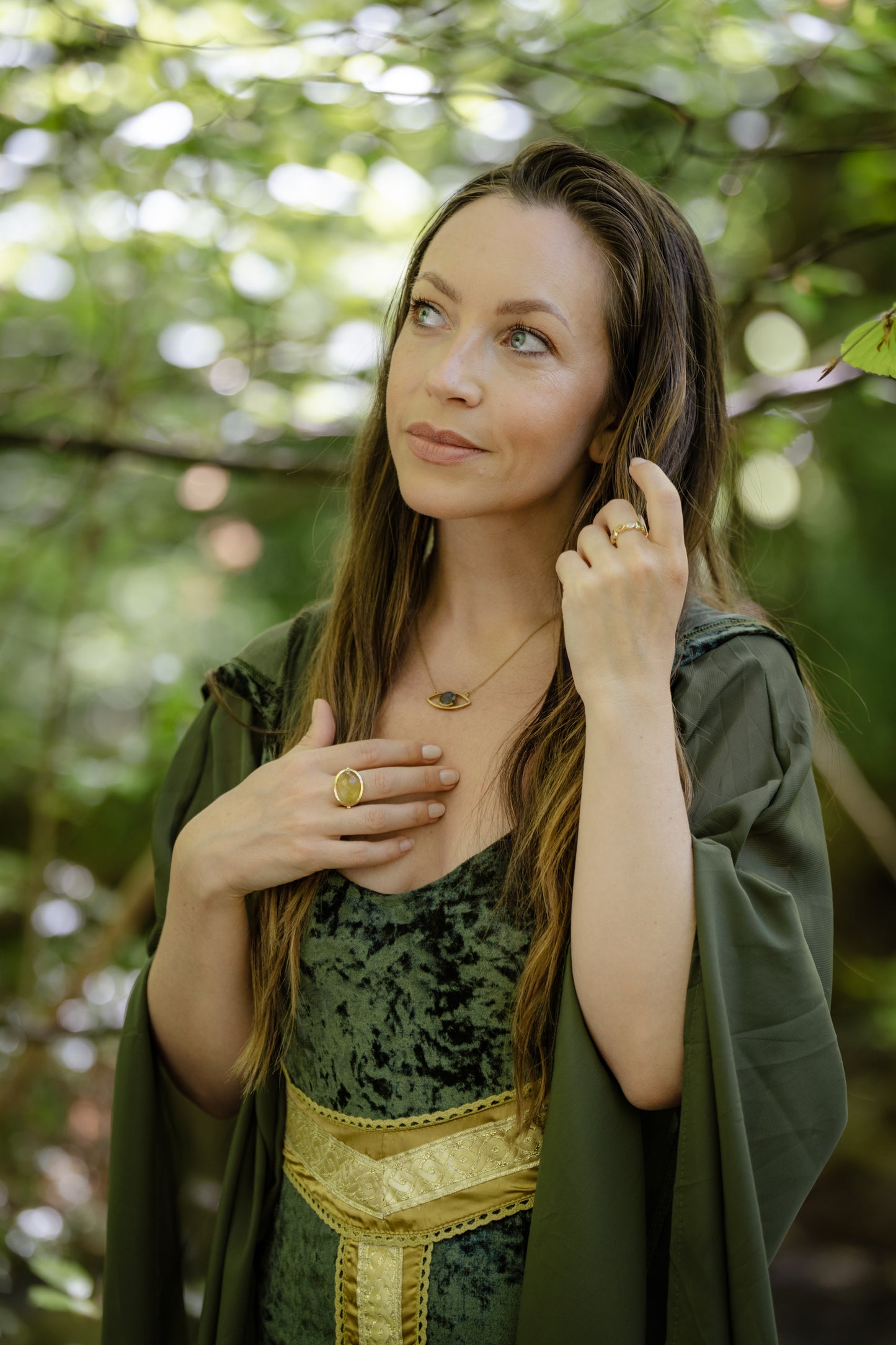 Third Eye Gold Necklace - A Talisman of Vision, Intuition & Inner Knowing