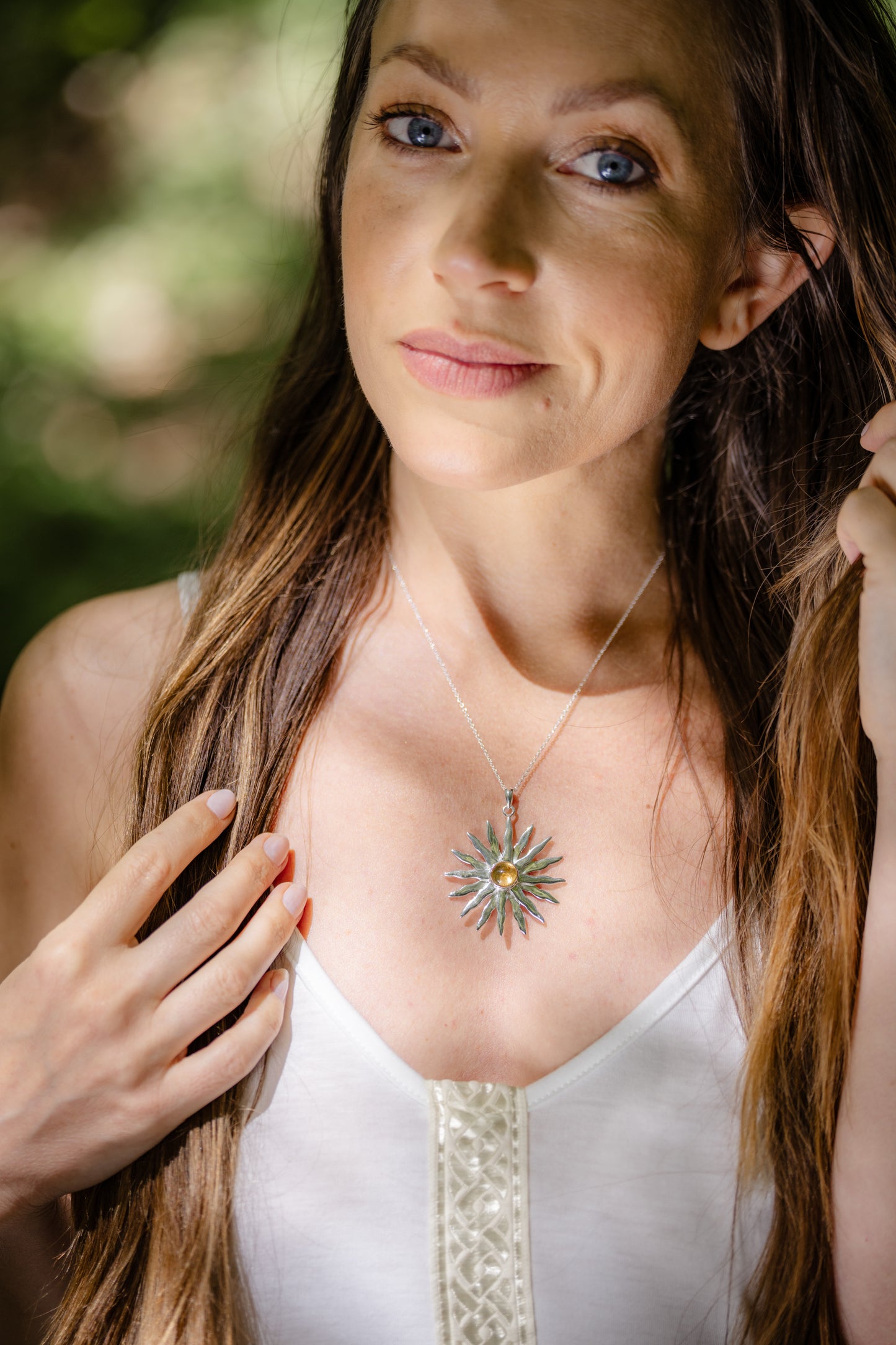 The Sun Silver Necklace - A Talisman of Radiance, Joy & Creative Power