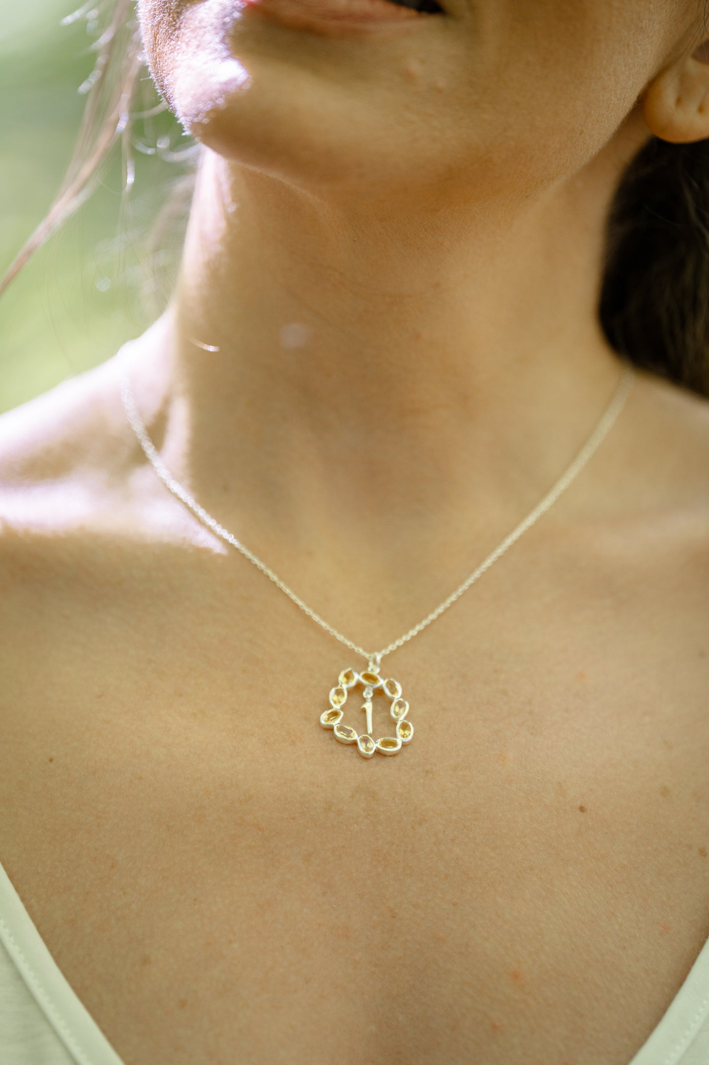 Life Path 1 Silver Necklace with Citrine