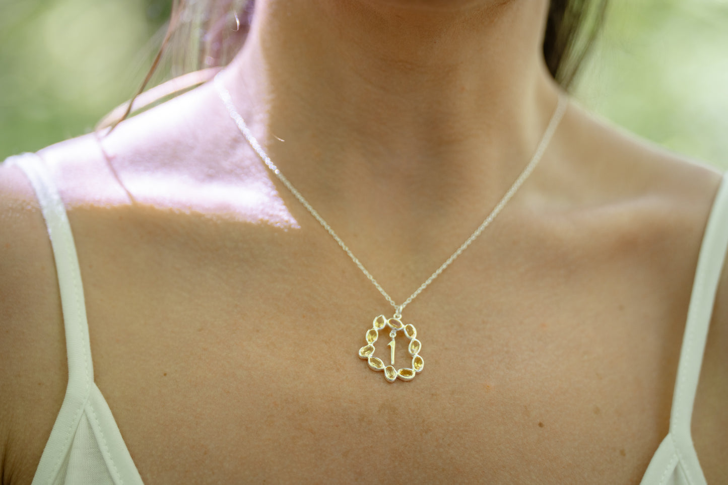 Life Path 1 Silver Necklace with Citrine