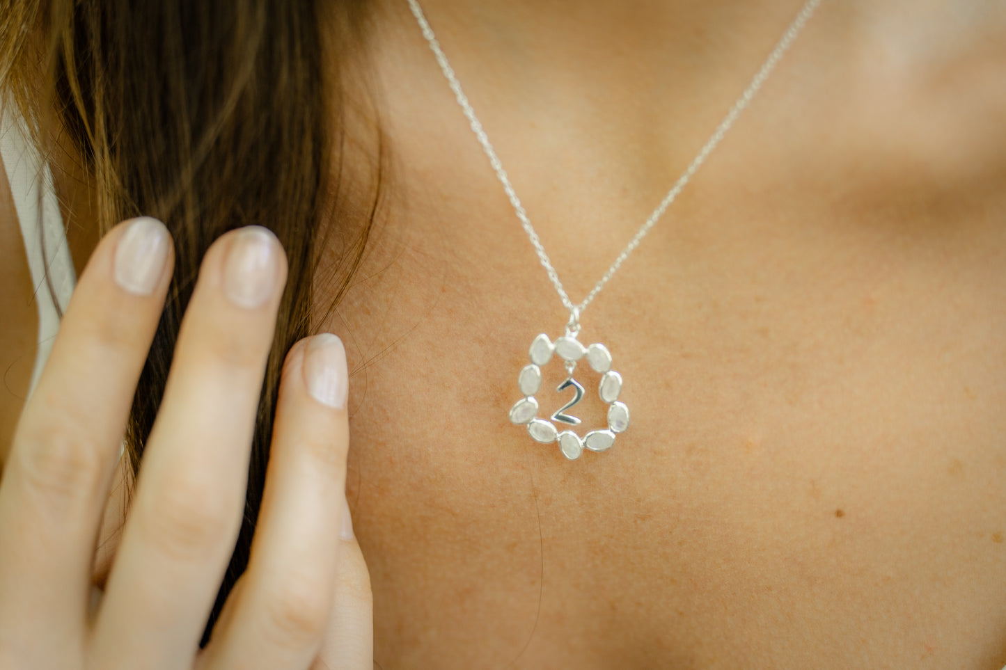 Life Path 2 Silver Necklace with Moonstone
