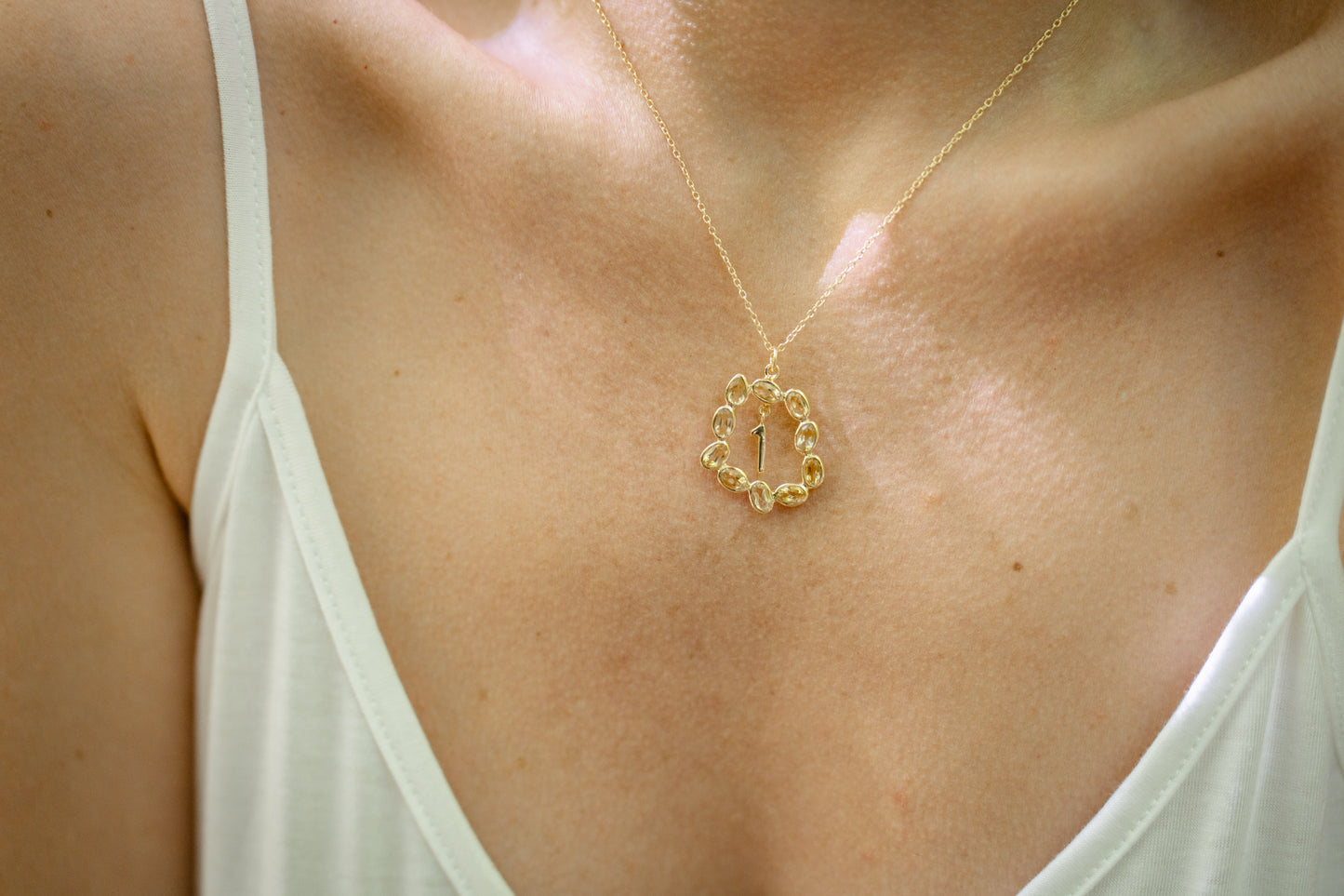 Life Path 1 Gold Necklace with Citrine