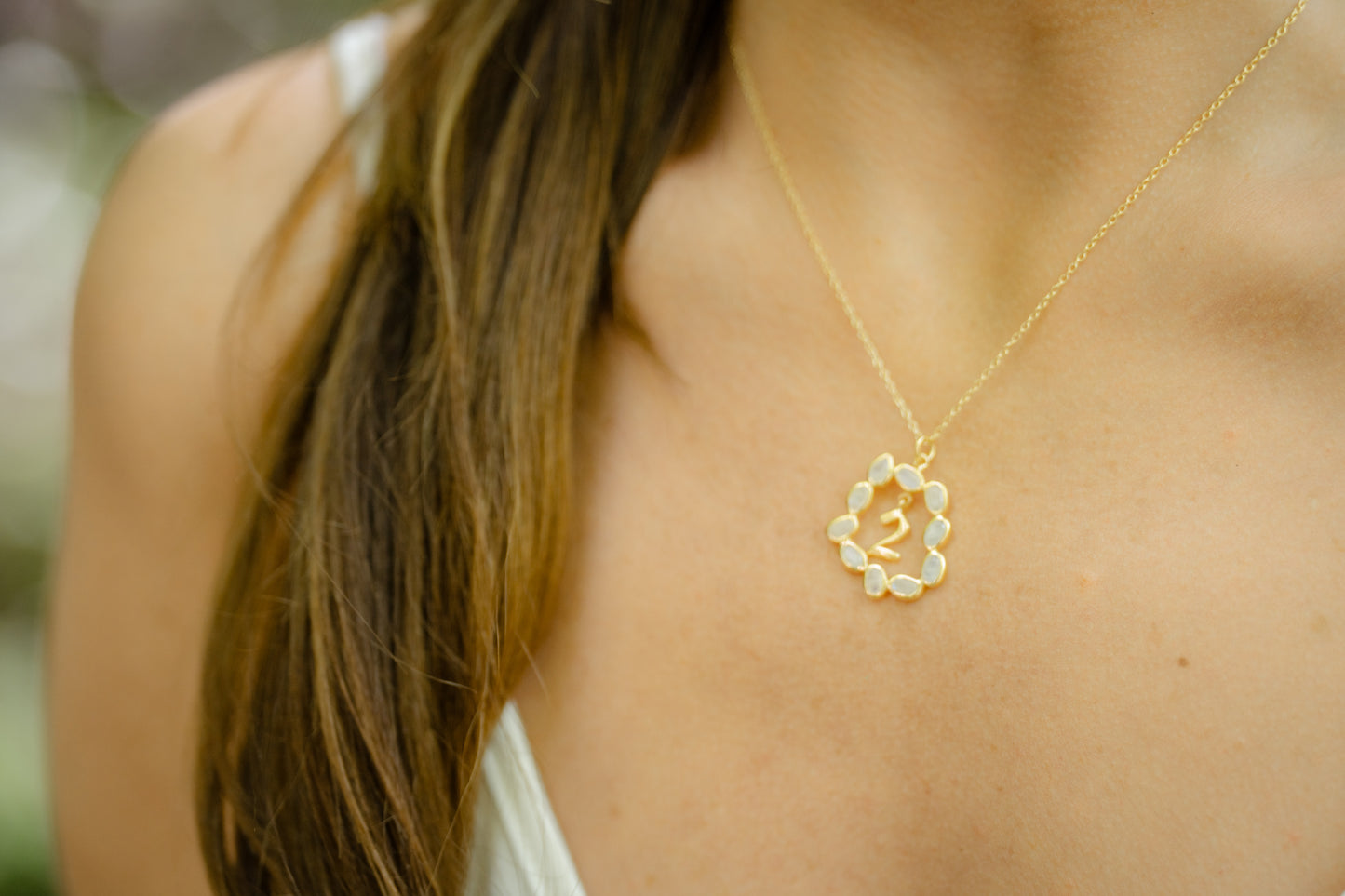 Life Path 2 Gold Necklace with Moonstone