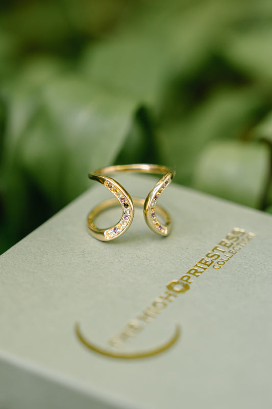 Moons of Eriu Ring - A Talisman for those who walk between worlds