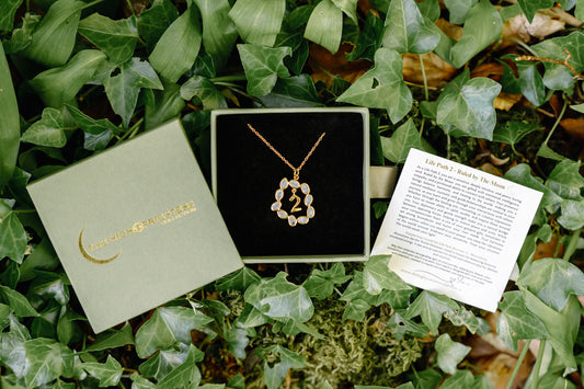 Life Path 2 Gold Necklace with Moonstone