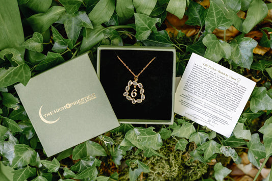 Life Path 6 Gold Necklace with Rose Quartz
